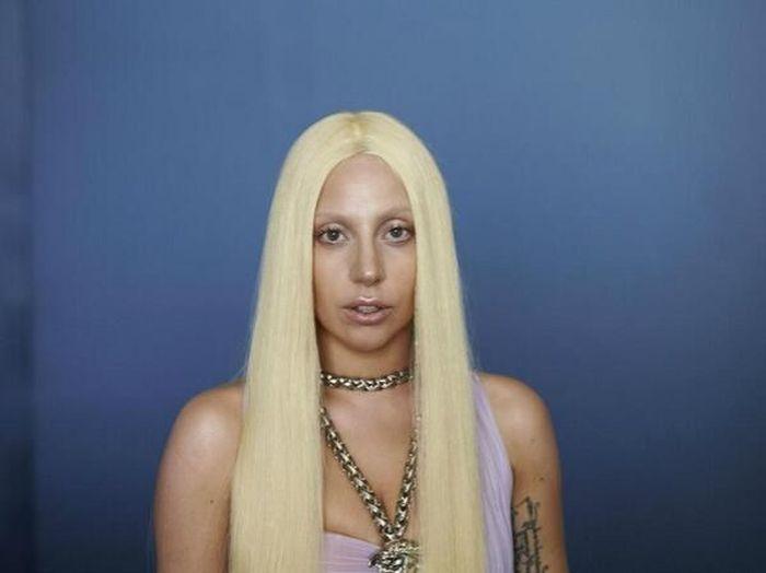 Леди Гага до и после обработки снимков (9 фото)