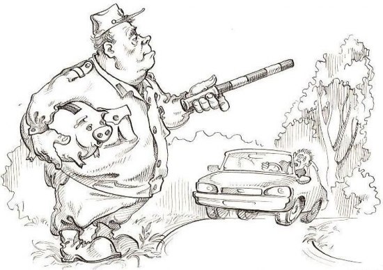 Прикольные карикатуры на милицию (15 фото)