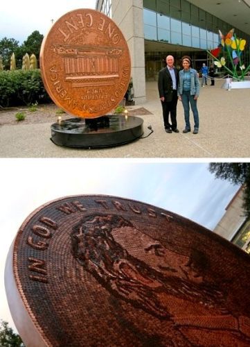 Монета с Авраамом Линкольном из 840 тысяч монет (5 фото)