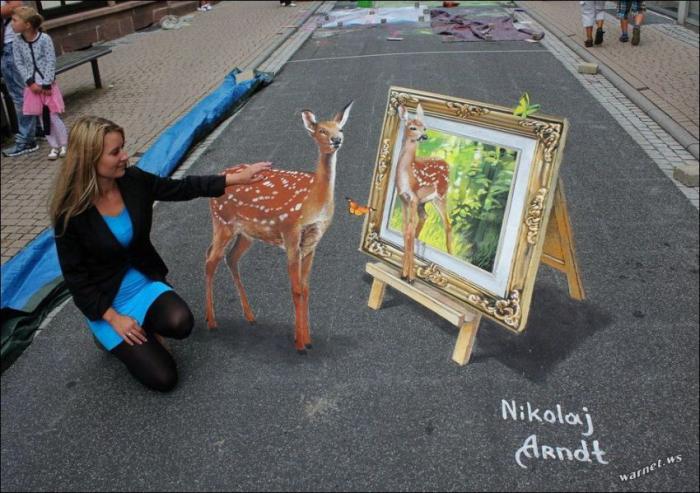  Уличные 3D-рисунки Николая Арндта (44 фото) 