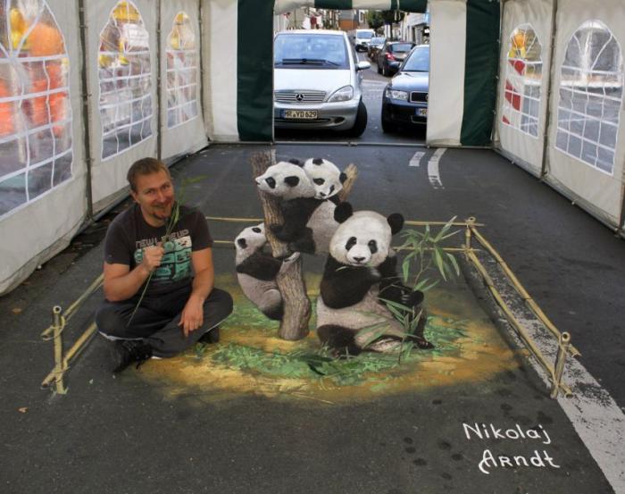  Уличные 3D-рисунки Николая Арндта (44 фото) 