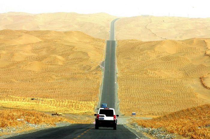  Шоссе Тарим - самое длинное шоссе в пустыне (11 фото)	
