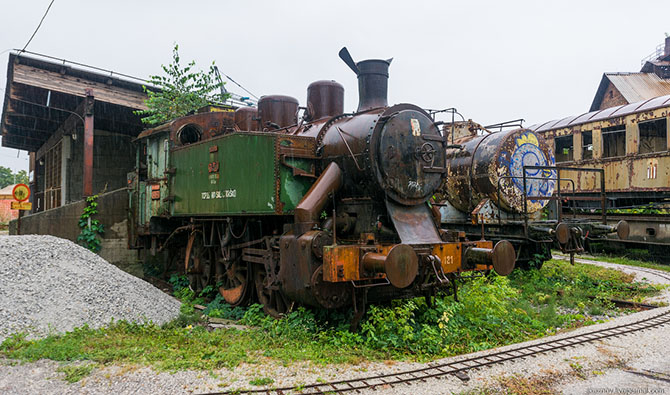 Экскурсия по музею железнодорожного транспорта Любляны (42 фото)