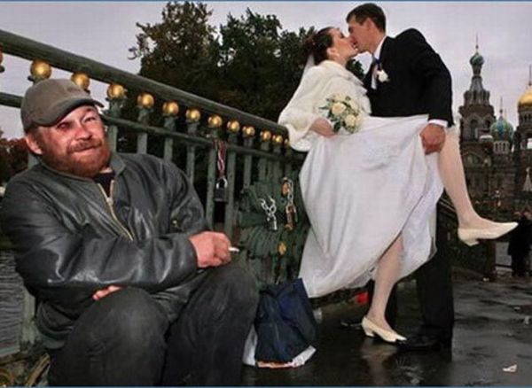 Странные и смешные свадебные фотографии (65 фото)