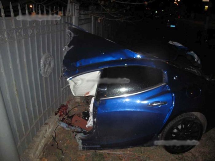 В центре Киева произошло ДТП с автомобилем Maserati (7 фото)