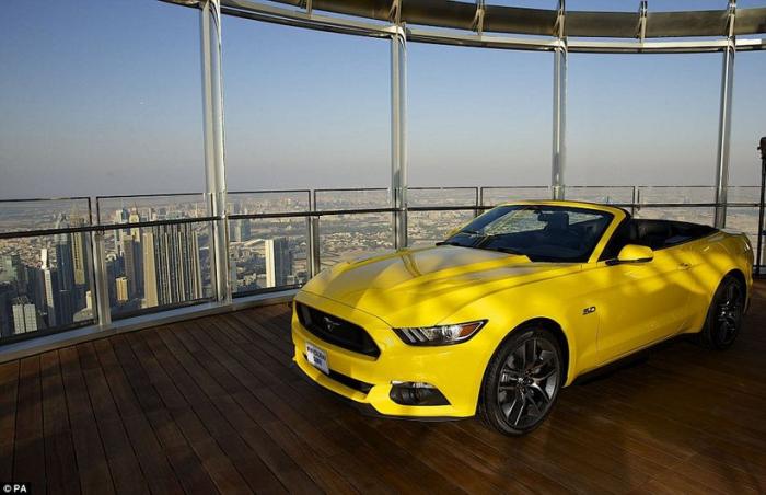 Ford Mustang на вершине мира (9 фото + 1 видео)