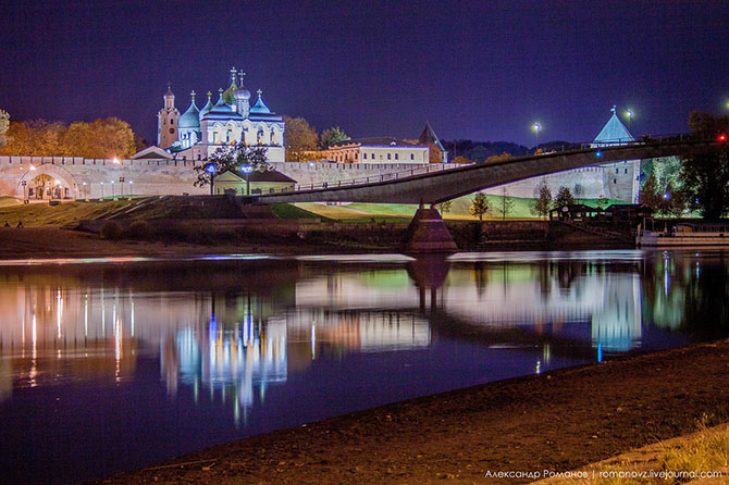 Прогулка по ночному Новгороду (21 фото)
