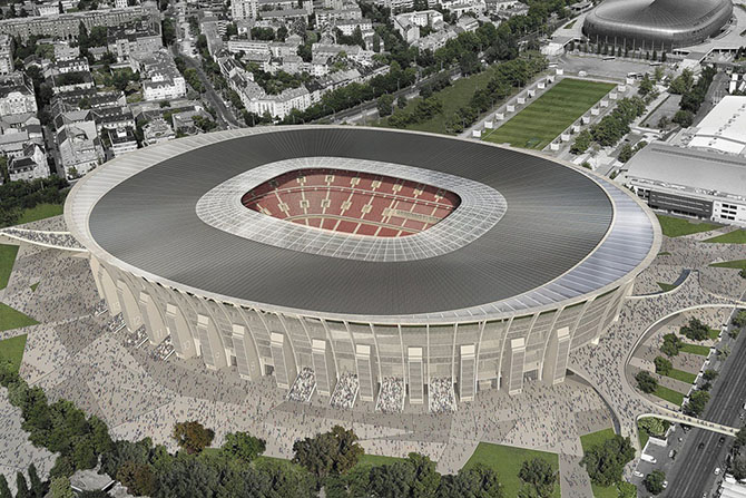 Футбольные стадионы будущего (12 фото)