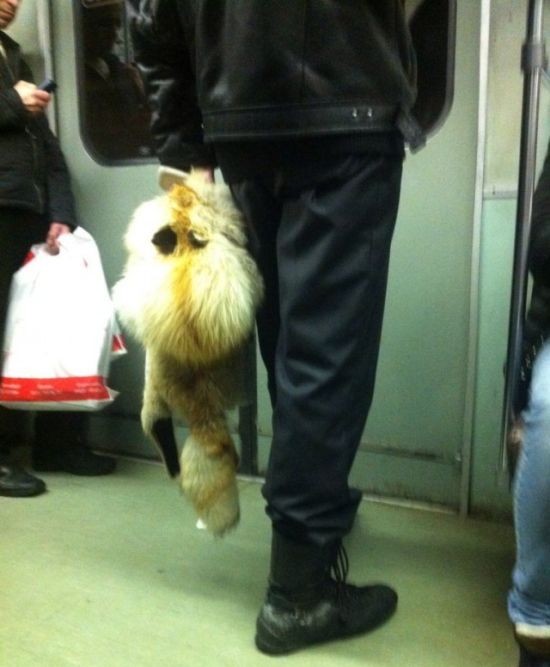 Необычные пассажиры в метро Санкт-Петербурга (42 фото)