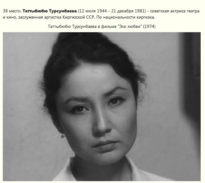 Возможный рейтинг самых красивых актрис советского кино (45 фото)