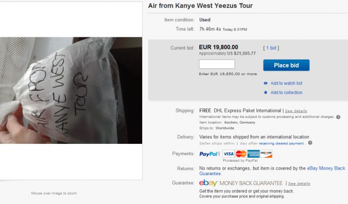 Стоимость воздуха с концерта Канье Уэста - 60 000 долларов (5 фото)