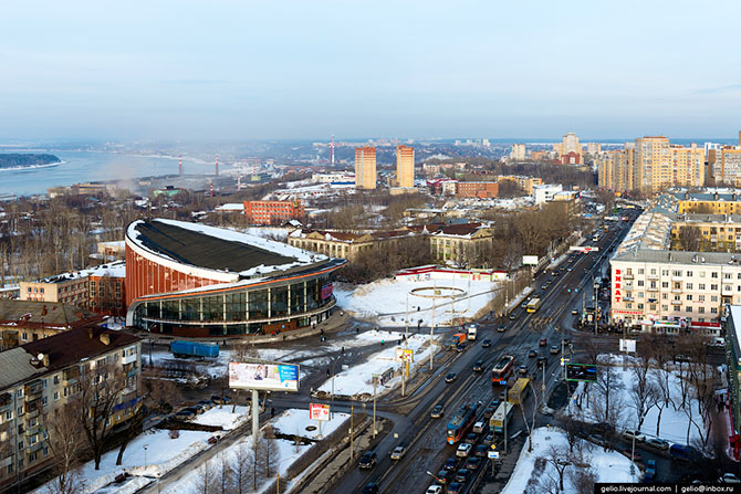 Зимняя Пермь с высоты (62 фото)