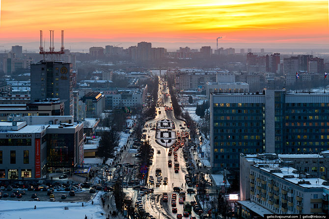 Зимняя Пермь с высоты (62 фото)