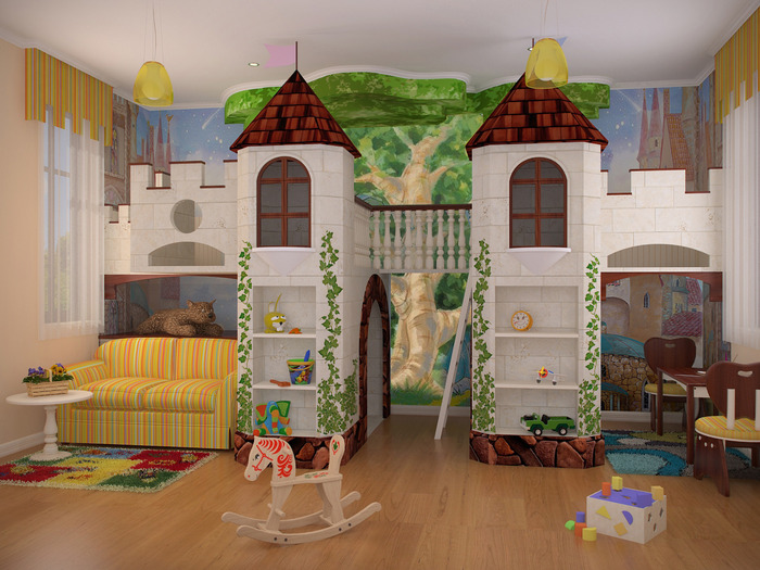 Впечатляющий дизайн детских комнат (8 фото)