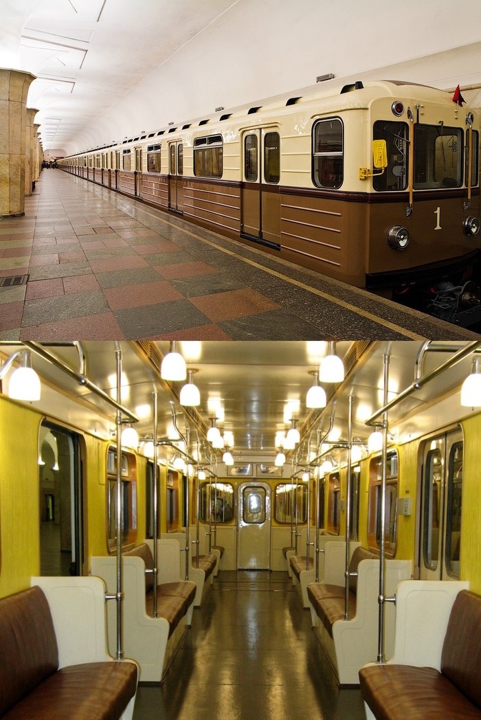 Уникальные поезда московского метро (9 фото)