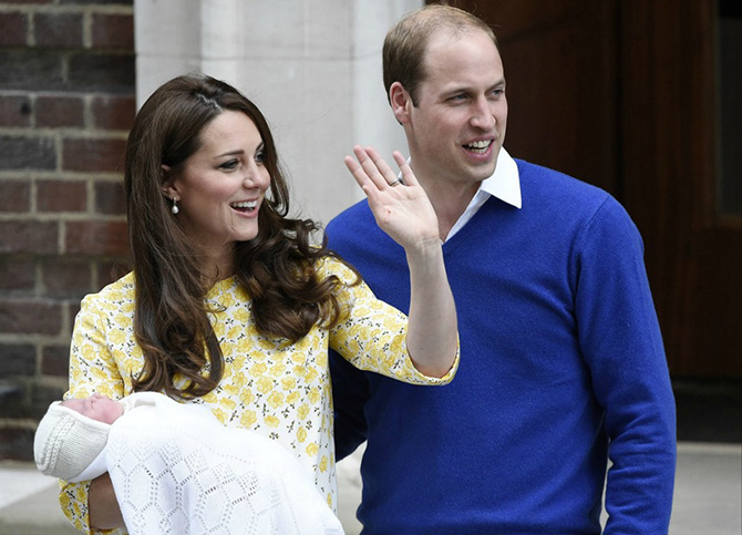 Новорожденная принцесса герцогини Кейт и принца Уильяма (14 фото)