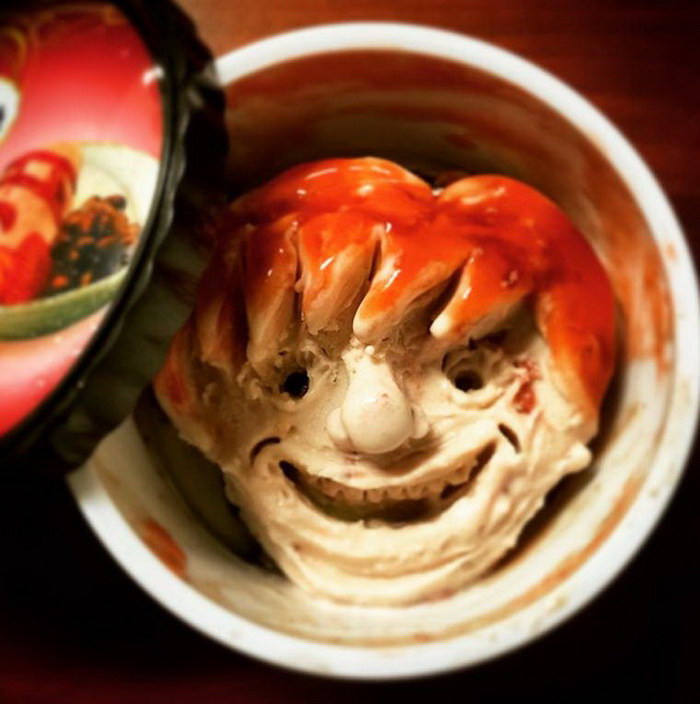 Японский художник создает лица из мороженого (16 фото)