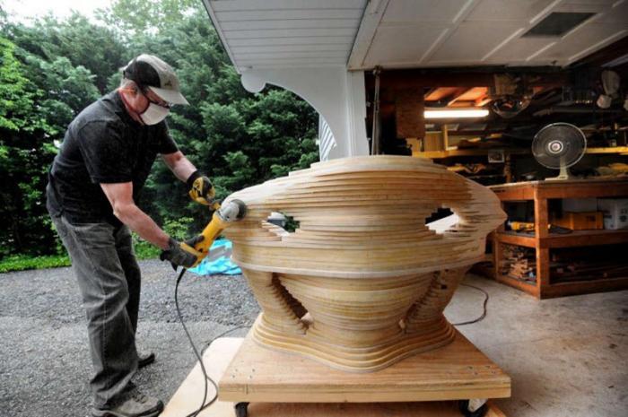 Как создаются необычные деревянные скульптуры Дэвида Кноппа (18 фото)
