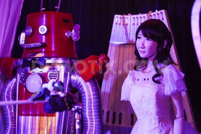 В Японии поженили роботов (3 фото)