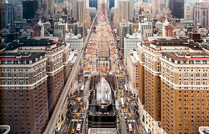 Нью-Йорк в высоты небоскреба (23 фото)