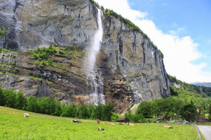 Лаутербруннен – долина 72-х водопадов (9 фото)