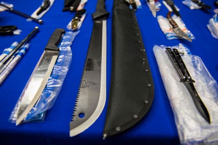 Полиция опубликовала фото оружия, изъятого на Ноттинг-Хиллском карнавале (7 фото)