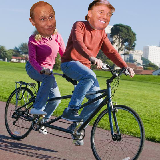 Как проводят вместе время Владимир Путин и Дональд Трамп (10 фото)