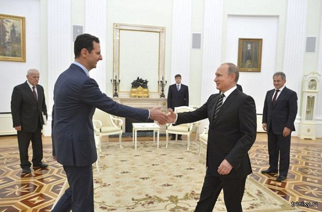  В Москве состоялась встреча Башара Асада и Владимира Путина (3 фото)