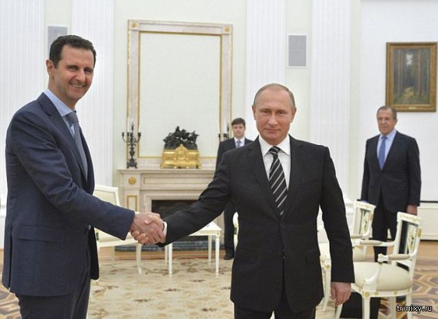  В Москве состоялась встреча Башара Асада и Владимира Путина (3 фото)