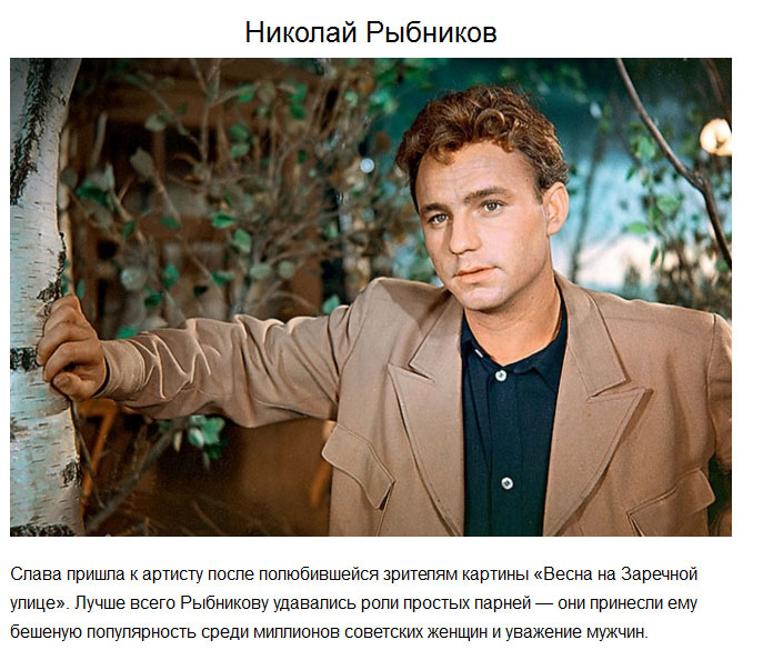 Самые обаятельные актеры советского кино (20 фото)
