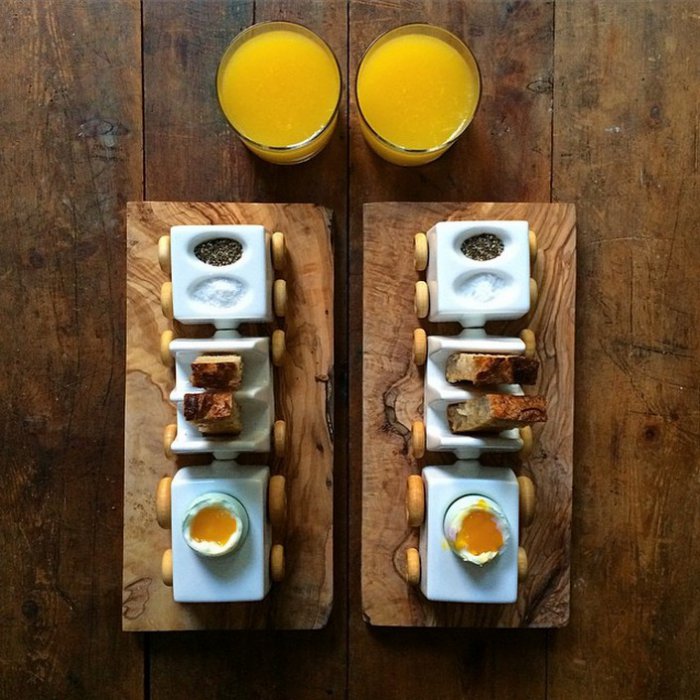 Симметричные завтраки для пары (24 фото)
