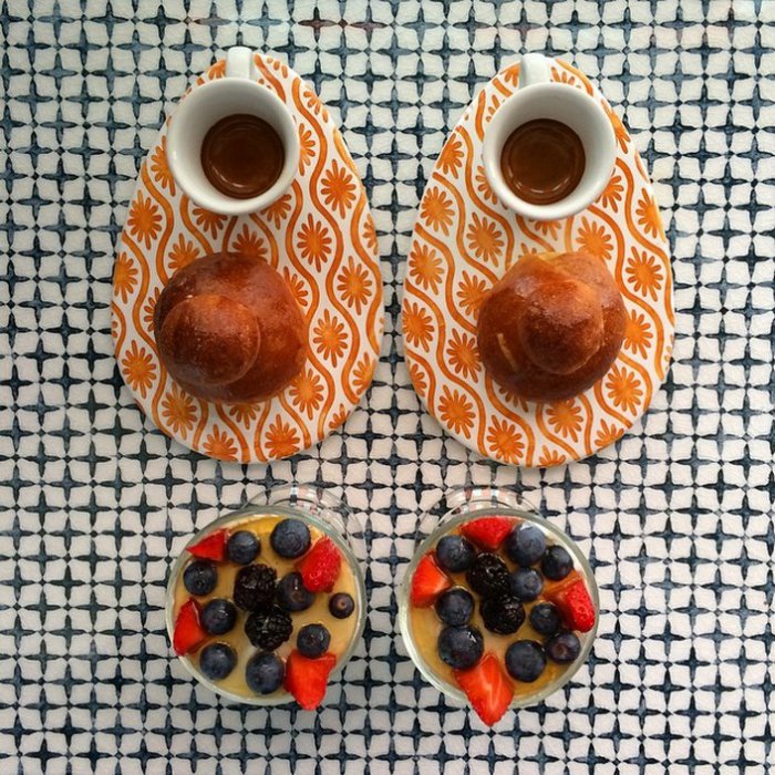 Симметричные завтраки для пары (24 фото)