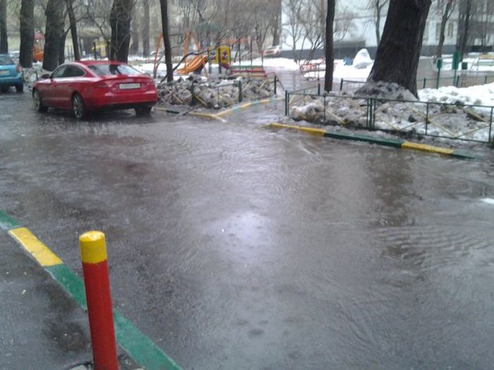  Аномальная погода в Москве (7 фото)