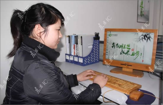 Клавиатуры из бамбука (7 фото)