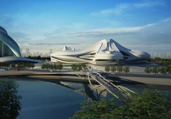 Проект фантастического культурного центра в Китае (7 фото)