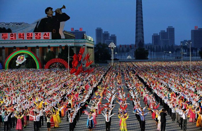 В Северной Корее отметили съезд правящей партии (34 фото)