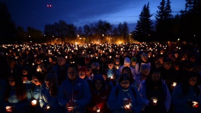 Акция «Свеча памяти» в память о жертвах Великой Отечественной войны (6 фото)