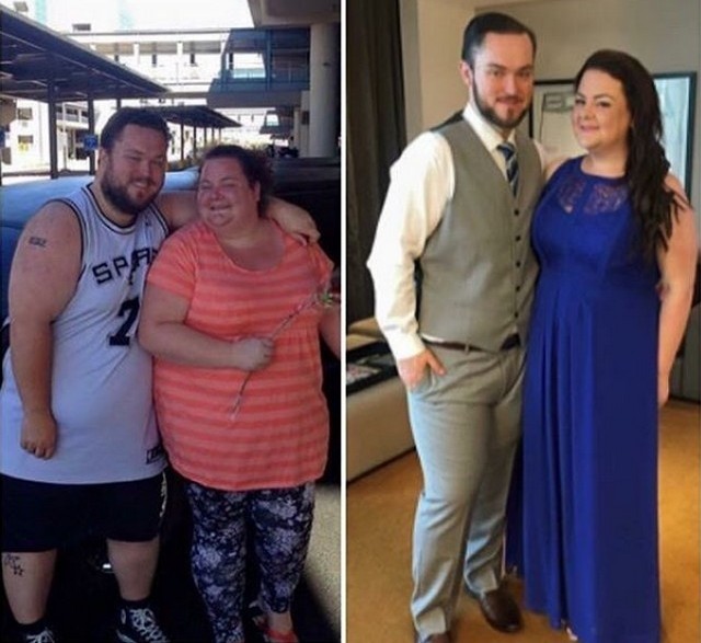 Пара из Австралии вместе похудела на 170 килограммов (8 фото)