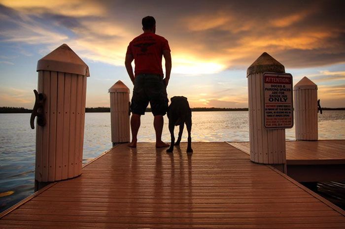 Парень путешествует со своей собакой, больной раком (12 фото)
