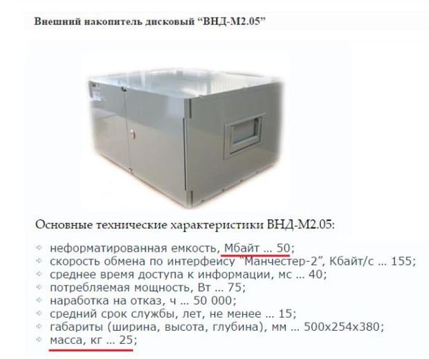 Отечественный жесткий диск на 50 Мб за 3,8 миллиона рублей (2 фото)