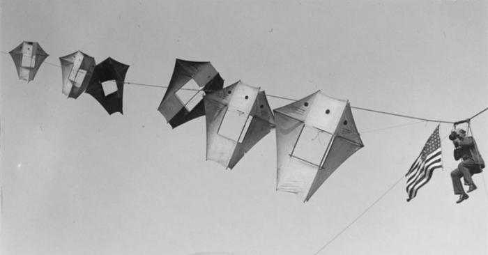Разведчики на воздушных змеях времен Первой мировой войны (16 фото)