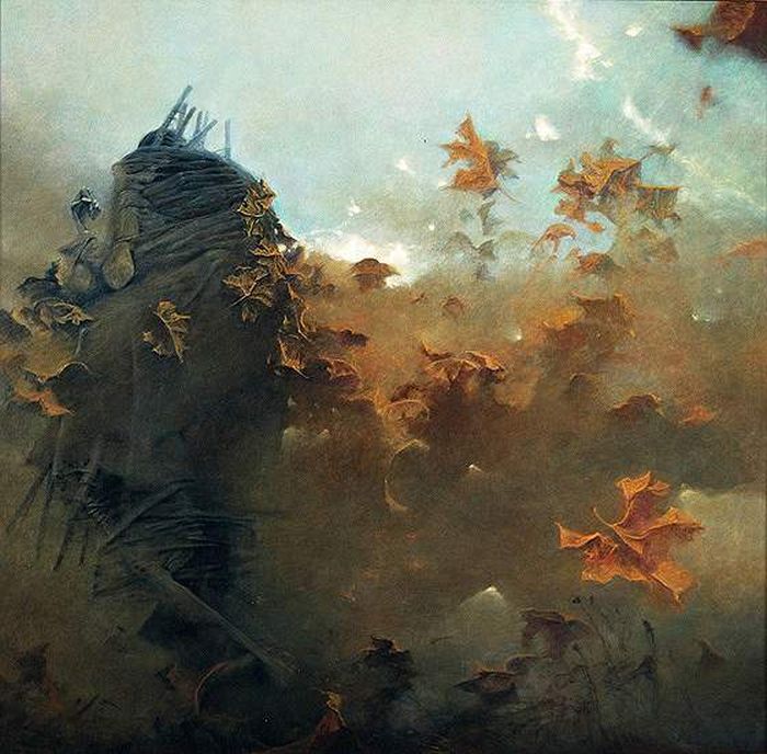Мрачные картины Здзислава Бексиньского (27 фото)