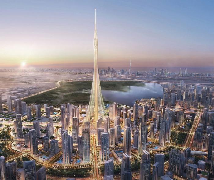 В Дубае начинается строительство самой высокой башни в мире (6 фото)