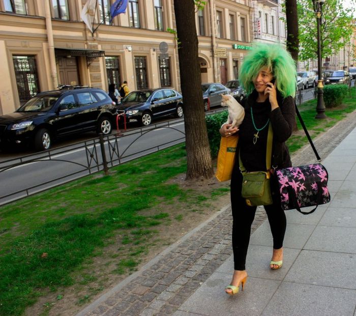 Странная мода на улицах Санкт-Петербурга (50 фото)