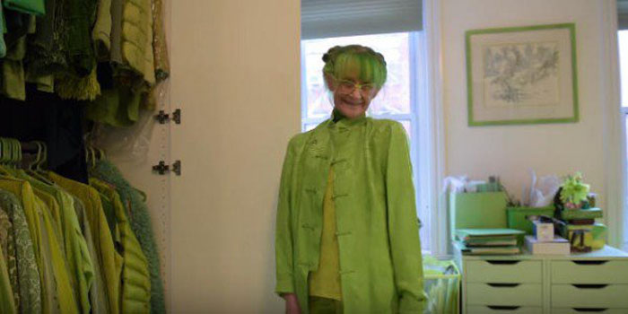Зеленая леди из Бруклина: эксцентричная женщина (7 фото)
