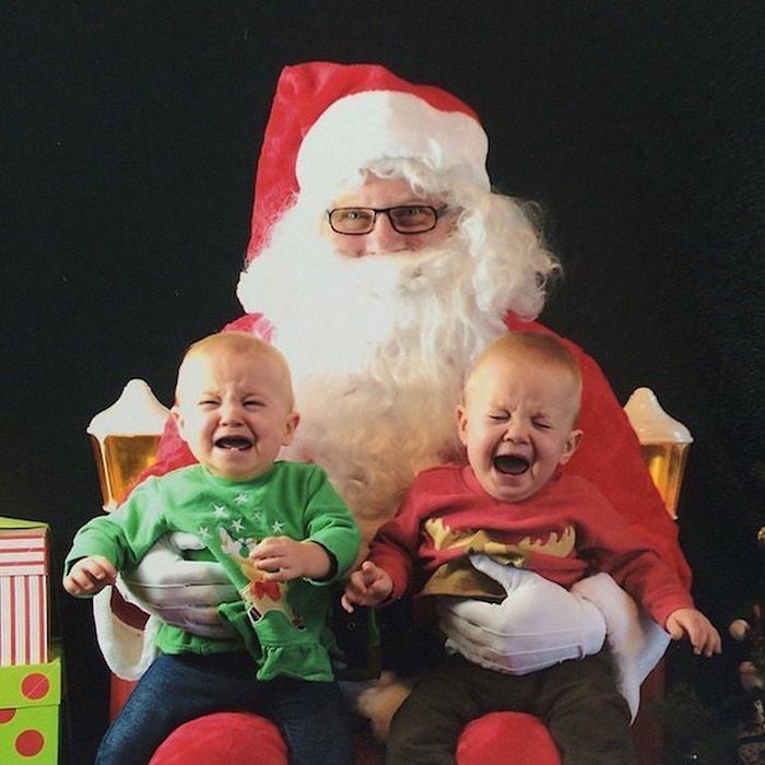 Дети, которые боятся Санта-Клауса (27 фото)