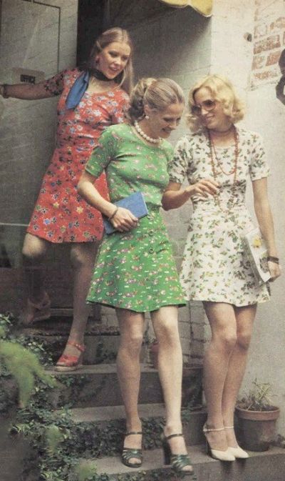 Женская мода в Великобритании 60-х годов (24 фото)