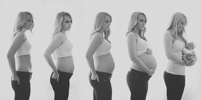 Прекрасные фото во время беременности и после нее (35 фото)