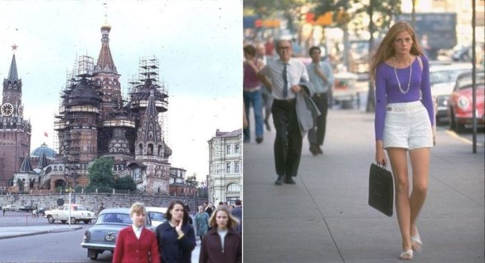Москва и Нью-Йорк в 1969 году (33 фото)