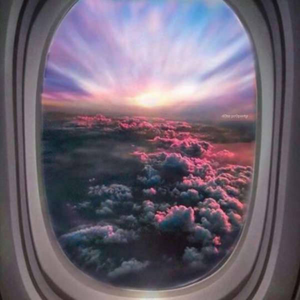 Потрясающий вид из окон самолетов (20 фото)